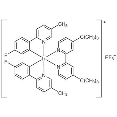 CAS 808142-88-3|(4,4'-Di-tert-bütil-2,2'-bipiridin-κ2N1,N1')[bis[5-floro-2-(5-metil{{ 16}}piridinil-κN)fenil-κC1]]iridyum Hekzaflorofosfat