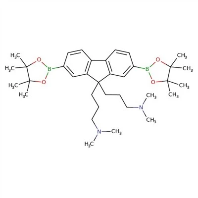 CAS:953390-94-8|{3-[9-(3-Dimetilamino-propil)-2,7-bis-(4,4,5,5-tetrametil-[ 1,3,2]dioksaborolan-2-il)-9H-floren-9-il]-propil}-dimetil-amin