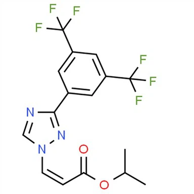 CAS No: 1333152-22-9 (Z)-izopropil3-(3-(3,5-bis(triflorometil)fenil)-1H-1, 2,4-triazol-1-il)akrilat